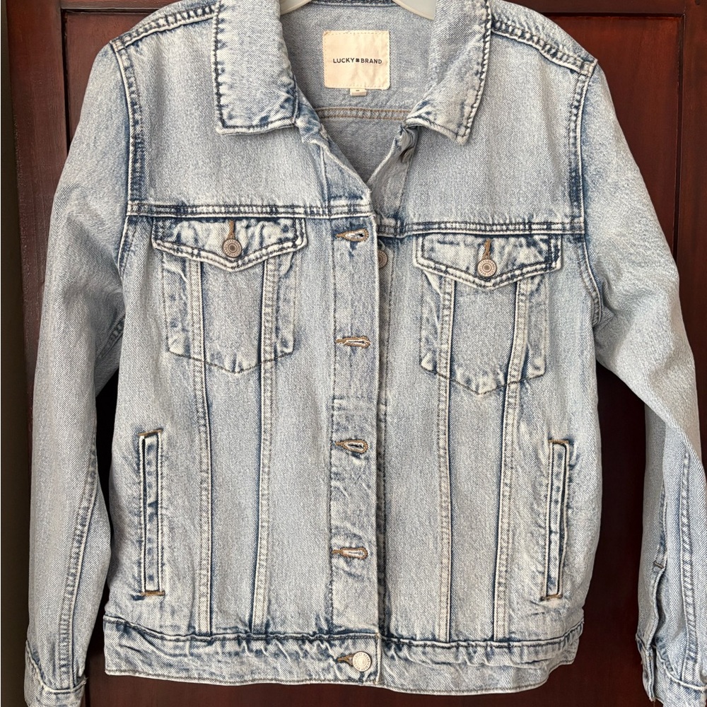 Lucky Brand Distressed Denim Jacket XL